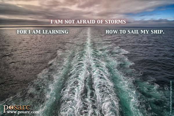 PoSARC Inspiration - I am Not Afraid of Storms