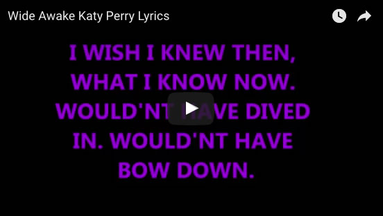 Wide Awake Katy Perry